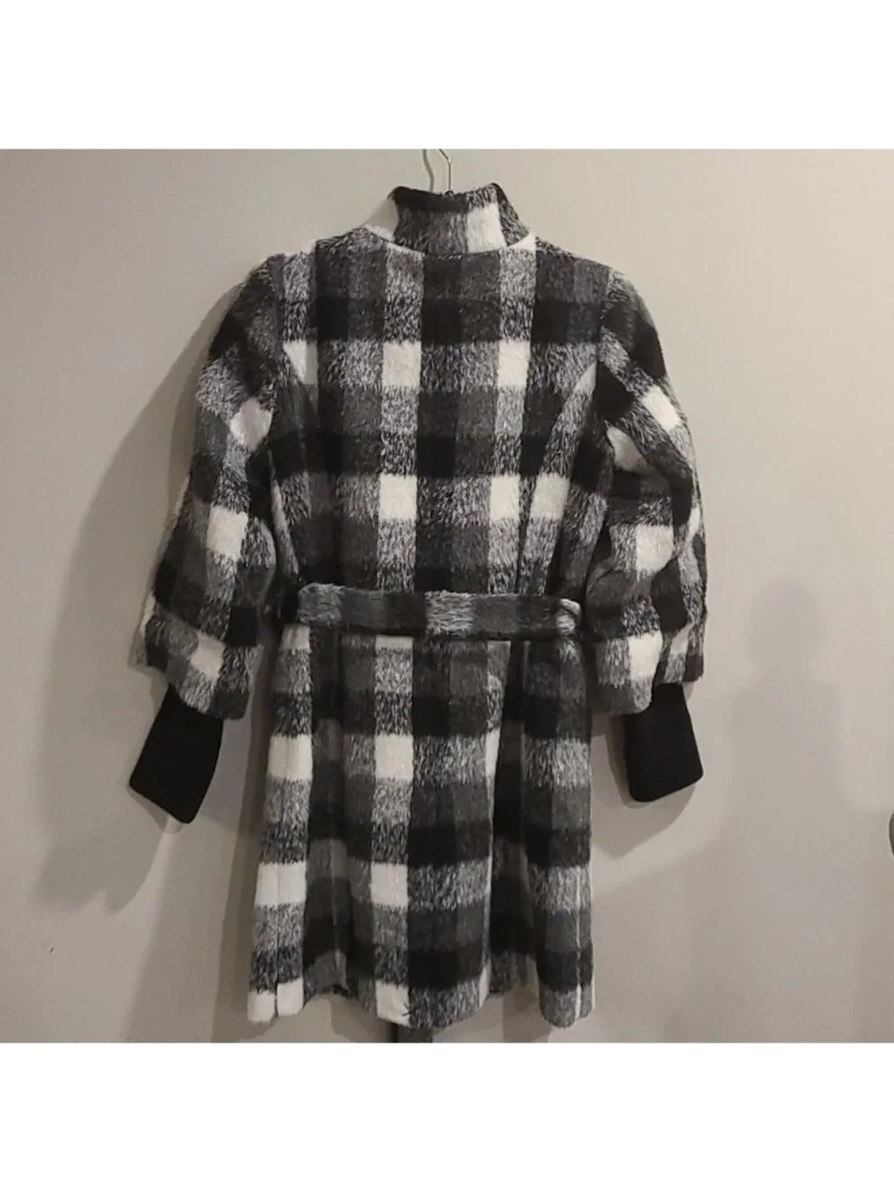 New Isaac Mizrahi Live Funnel Neck Coat with Storm Cuff